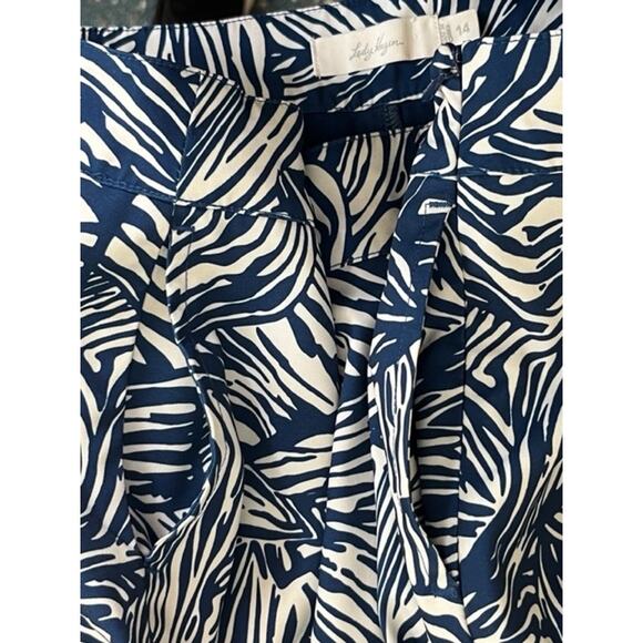 Lady Hagen blue white ruffle golf athletic skort w/pocket side zip women size 14 - Picture 4 of 7